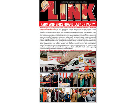 Farm and Spice - Link November 18, 2017