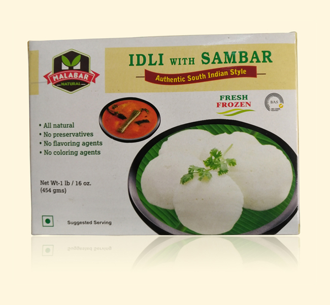 Malabar Idli with Sambar